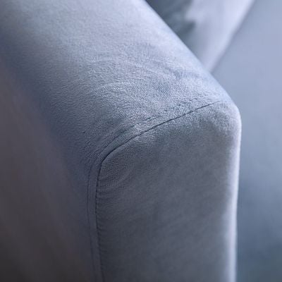 Gazini Two Seater Fabric Sofa-Blue