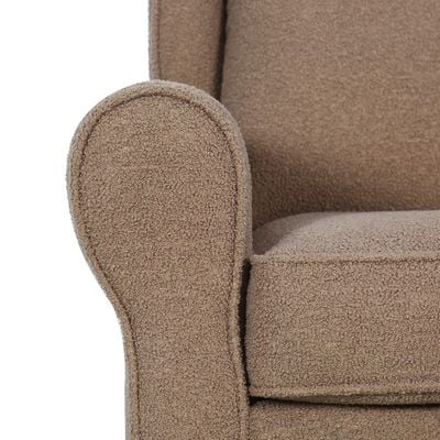 Dobbin 1 Seater Swivel Chair with Glider - Taupe