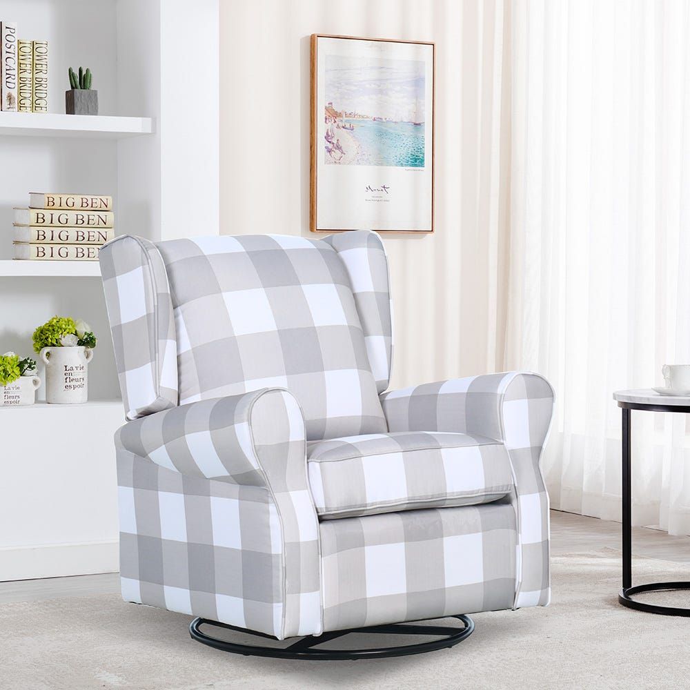 Swivel glider store chair