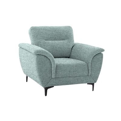 Monterey 1-Seater Fabric Sofa - Sky Blue