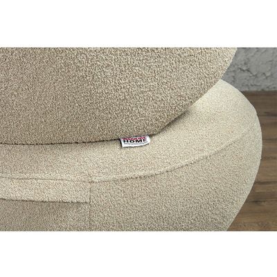 London 1 Seater Fabric Sofa - Light Brown