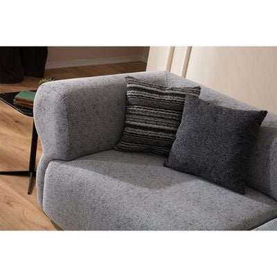 Prada 3-Seater Fabric Sofa - Grey - With 2-Year Warranty