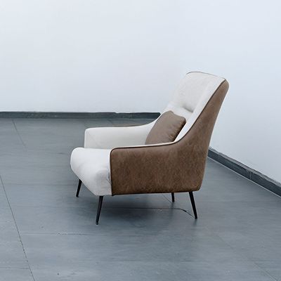 Bona 1 Seater Fabric Sofa - Beige/Brown