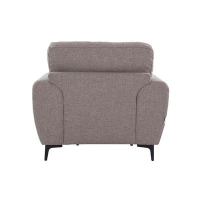 Glasgow 1-Seater Fabric Sofa - Warm Grey