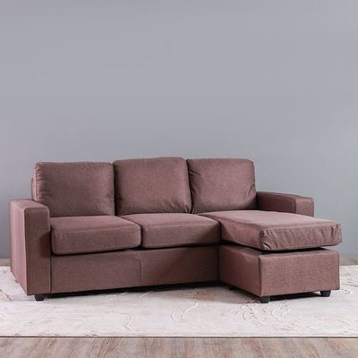 Lara 3-Seater Fabric Left & Right Reversible Corner Sofa