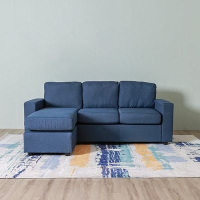 Lara 3-Seater Fabric Left & Right Reversible Corner Sofa