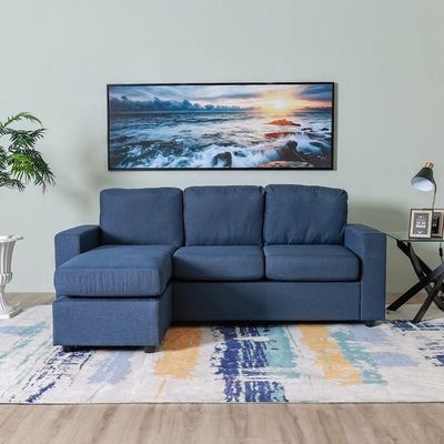 Lara 3-Seater Fabric Left & Right Reversible Corner Sofa