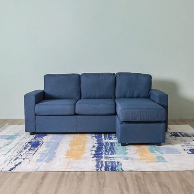 Lara 3-Seater Fabric Left & Right Reversible Corner Sofa