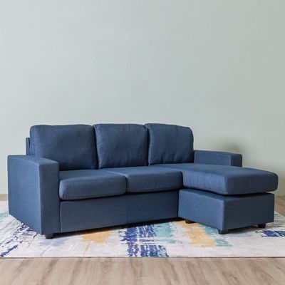 Lara 3-Seater Fabric Left & Right Reversible Corner Sofa