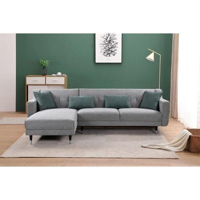 Celina Left Corner Fabric Sofa - Olive