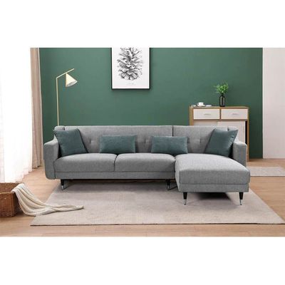 Celina Right Corner Fabric Sofa - Olive