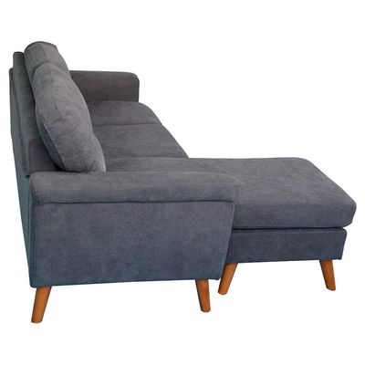 Sky Reversible L/R Fabric Corner Sofa - Grey