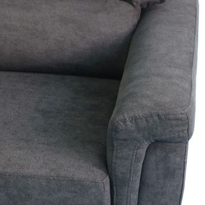 Sky Reversible L/R Fabric Corner Sofa - Black