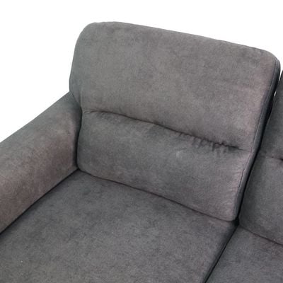 Sky Reversible L/R Fabric Corner Sofa - Black