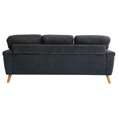 Sky Reversible L/R Fabric Corner Sofa - Black