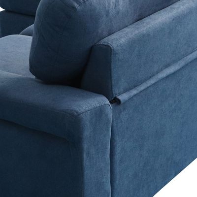 Sky Reversible L/R Fabric Corner Sofa - Blue