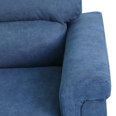 Sky Reversible L/R Fabric Corner Sofa - Blue