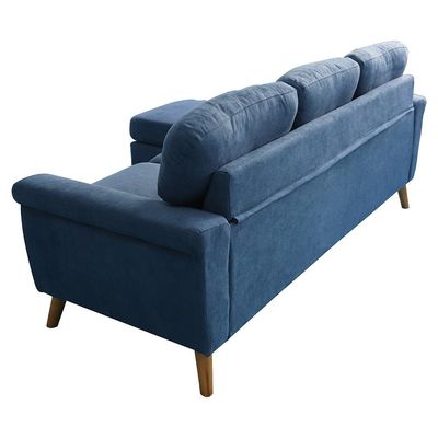 Sky Reversible L/R Fabric Corner Sofa - Blue