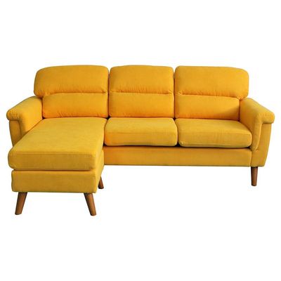 Sky Reversible L/R Fabric Corner Sofa - Yellow