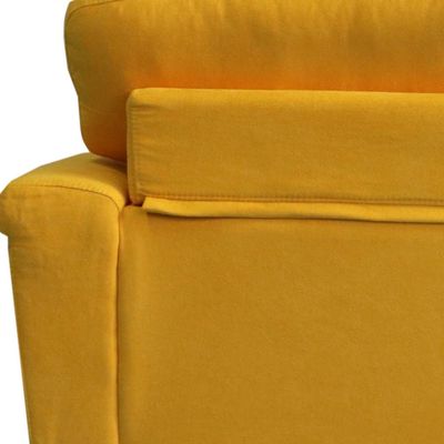 Sky Reversible L/R Fabric Corner Sofa - Yellow