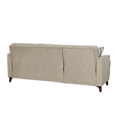 Luciana Plus Fabric L-Shape Sofa Set-Sand Beige