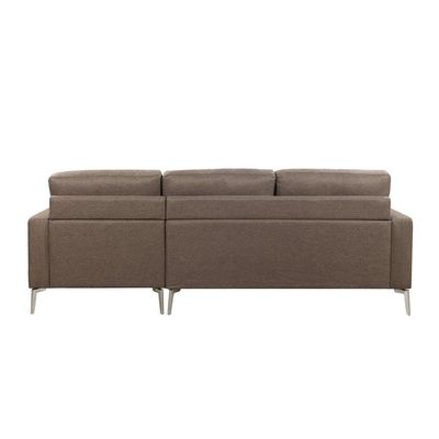 Willem Right Corner Fabric Sofa-Brown