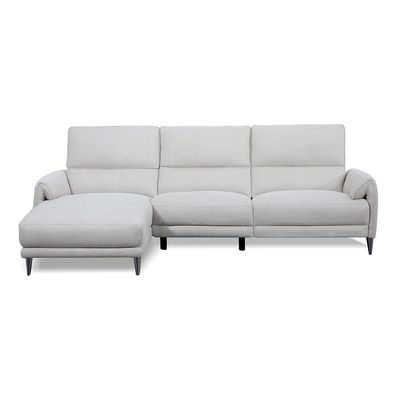Quincy Fabric Left Corner W/ Electric Recliner - Beige