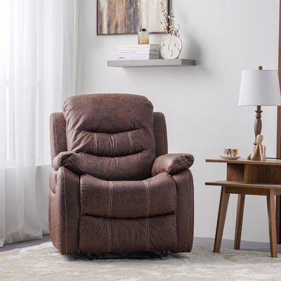 Adric One Seater Airleather Manual Recliner - Brown