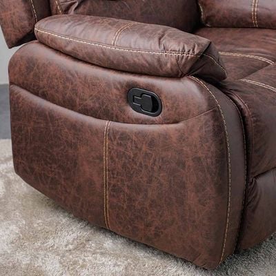 Adric One Seater Airleather Manual Recliner - Brown