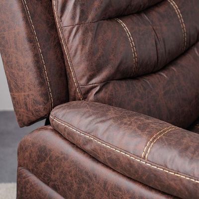 Adric One Seater Airleather Manual Recliner - Brown