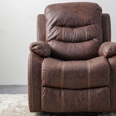 Adric One Seater Airleather Manual Recliner - Brown