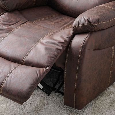 Adric One Seater Airleather Manual Recliner - Brown