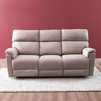 Wilton 3-Seater Fabric Recliner Sofa - Heather Grey