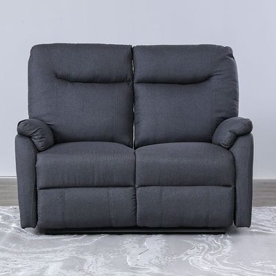 Burlington Manual Fabric Recliner Set - Dark Grey