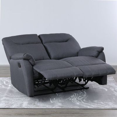 Burlington Manual Fabric Recliner Set - Dark Grey