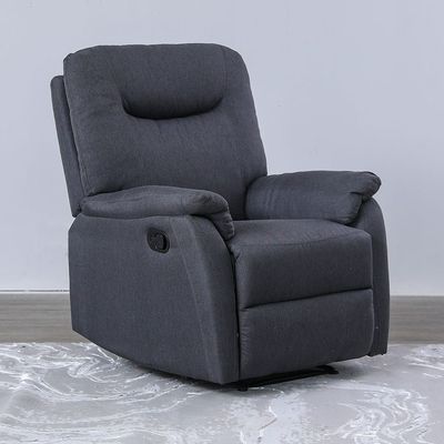 Burlington Manual Fabric Recliner Set - Dark Grey