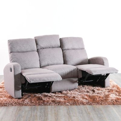 Verona 3+2+1 Seater Manual Fabric Recliner Set- Brown