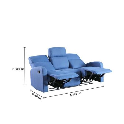 Verona 3-Seater Fabric Recliner