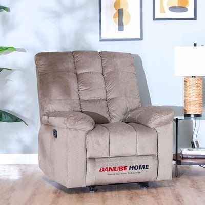 V2 Simone 1-Seater Fabric Recliner Sofa