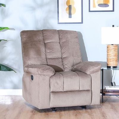 V2 Simone 1-Seater Fabric Recliner Sofa