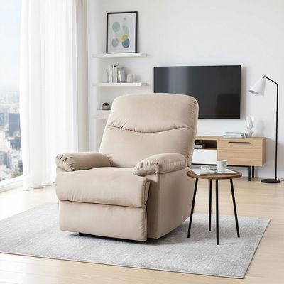 Benedict 1-Seater Fabric Recliner - Mocha