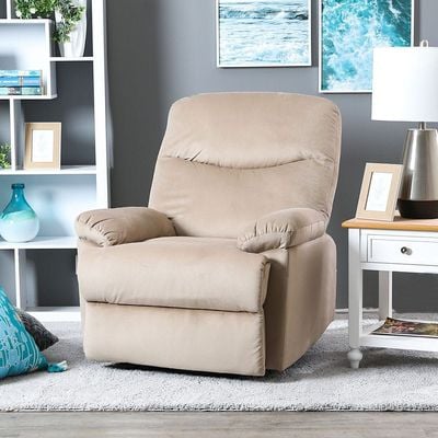 Benedict 1-Seater Fabric Recliner - Mocha