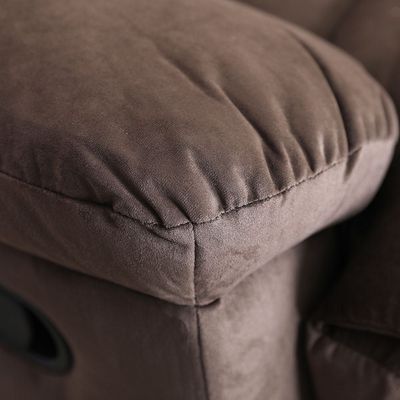 V2 Benedict 1 Seater Fabric Recliner-Chocolate