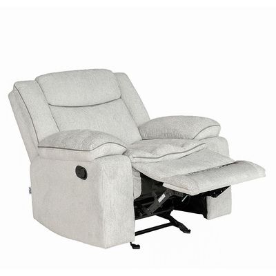 Sawyer 1 Seater Fabric Recliner W/ Glider - L.Grey