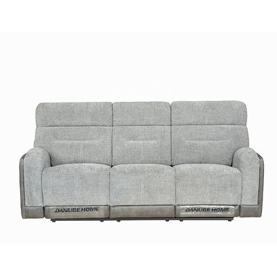 Holden 3 Seater Fabric Recliner-Grey