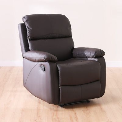 Gabriel 1-Seater Leather Manual Recliner - Taupe