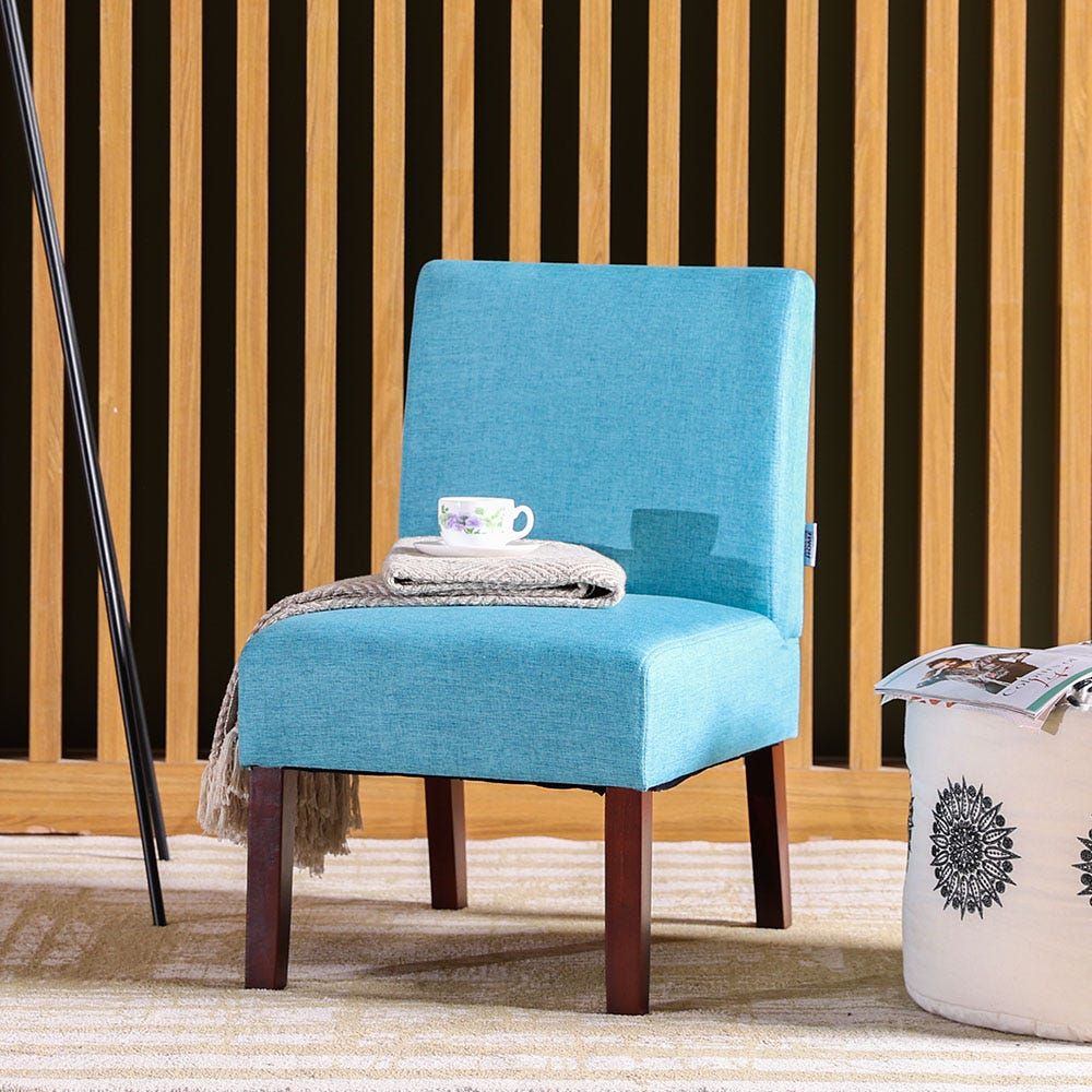 Blue pattern store accent chair