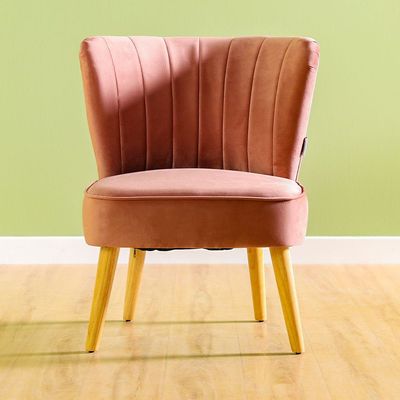 Gord Fabric Accent Chair - Rose