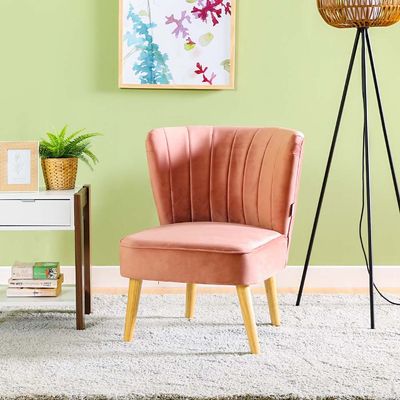 Gord Fabric Accent Chair - Rose