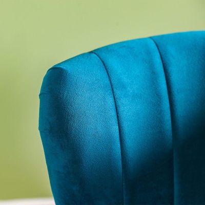 Gord Fabric Accent Chair - Deep Teal